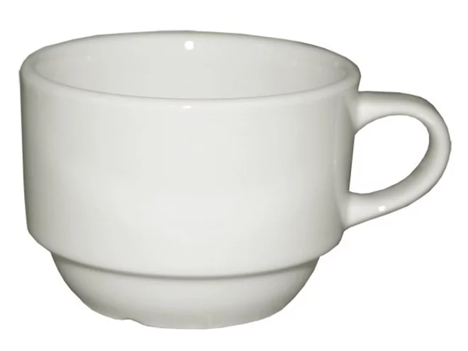 Gural ENT stapelbare koffietas wit Ø 79 x H 55 mm - 17 cl