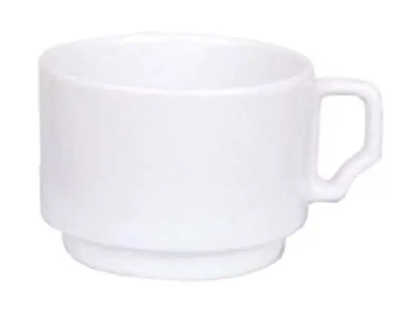 Gural Venus stapelbare tas wit Ø 77 x H 55 mm - 170 ml