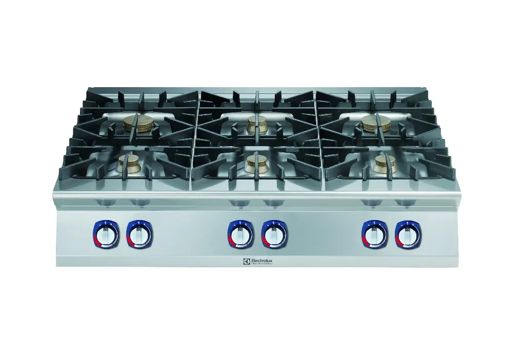 Electrolux 900XP Gasfornuis, 6 branders, 4 x 6/2 x 10 kW, topmodel