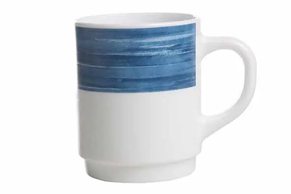 Brush jeans blauw Beker 25cl      