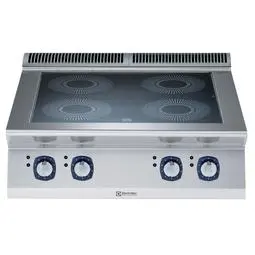 Electrolux 700XP Fornuis, 4 inductie zones 3,5 kW, topmodel