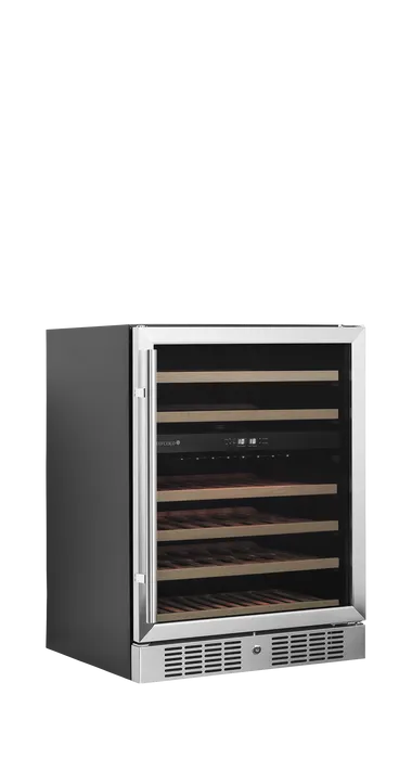 Wijnkoeler met glazen deur - 2 temp. zones