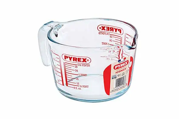 Pyrex classic maatbeker 1 Lt - 20,9/15,6 x H 11 cm