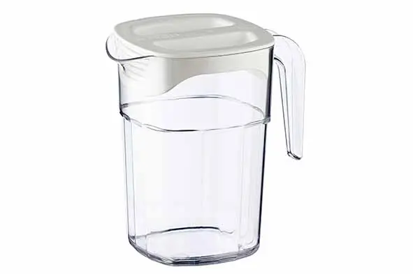 Araven schenkkan/karaf 1,4 L met deksel stapelbaar 16,7 x 11,9 x H 18 cm 