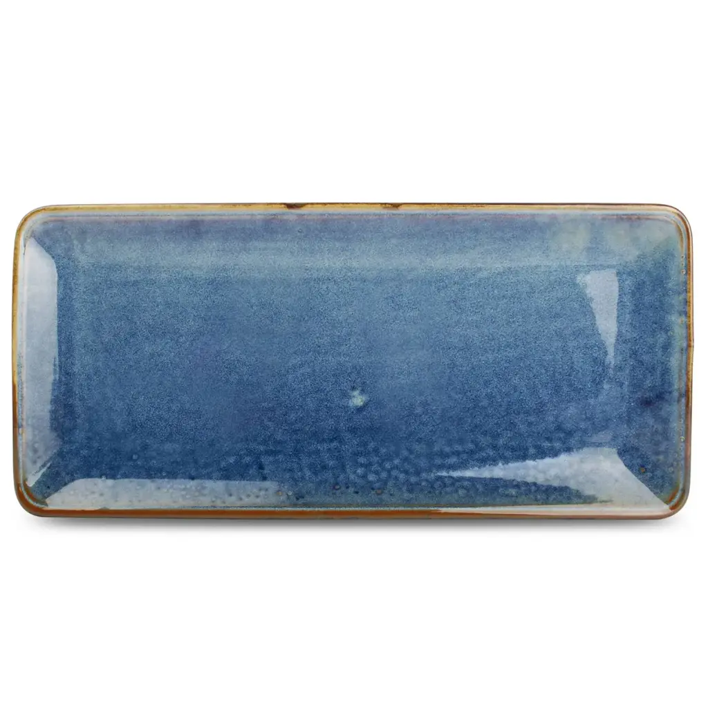 Nova plat bord/schotel 16 x 35,5 cm blue   