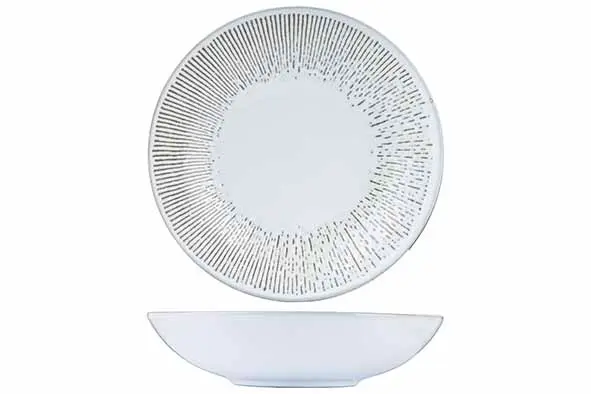 Proof - Revida fila diep bord/pastabord Ø 21 cm - gerecycleerd porselein    