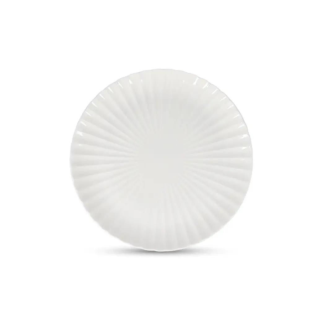 White Bloom plat bord Ø 25 cm - wit