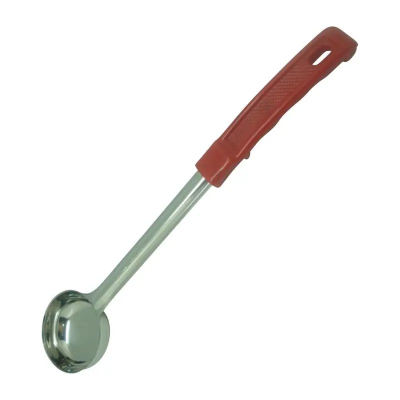 Kleurcode opscheplepel/serveerlepel voor gelijke porties - rood - 6 cl - L 34,3 cm