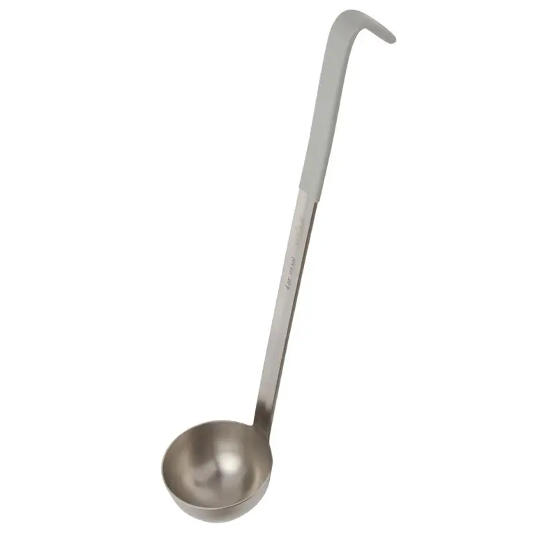 Kleurcode opscheplepel/pollepel 12 cl- Ø 8 cm - grijs - L 40 cm   