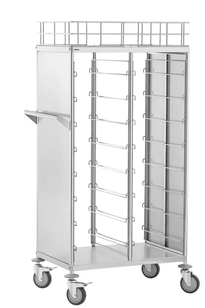 RVS Dienbladen afruimwagen 16 KN - plateau 443x343 mm 