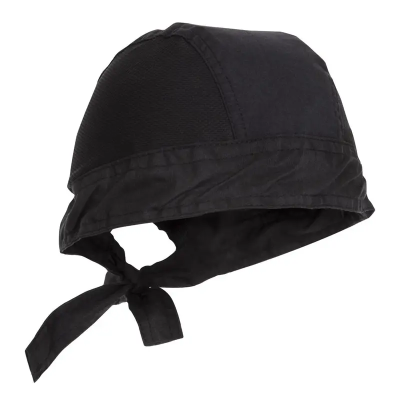 Hoofddoek bandana zwart - one size