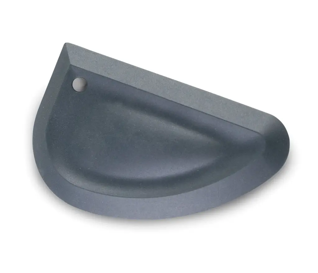 flex. silicone deegschraper met afgeronde hoeken 9 x 15 cm