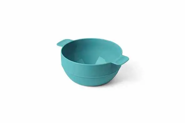 Kunststof kommetje met lipjes 50 cl - Ø 12,8x h 5,5cm - blauw