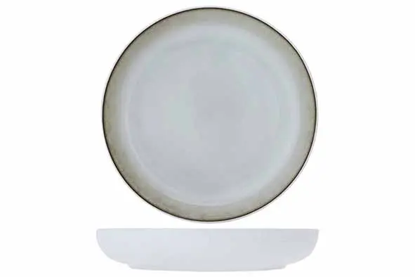 Lily white diep bord/bowl Ø 24 x H 4,2 cm 