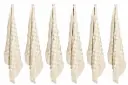 Keukenhanddoeken beige 65 x 65 cm - katoen - set 6