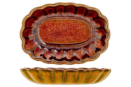 [5698007] Proof - Elements mustard aperoschaaltje ovaal 9 x 6,5 x H 1,5 cm