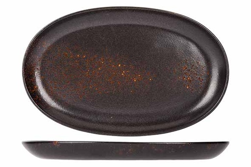 [5694018] Proof - Etna ovaal bord zwart 35 x 22 x H 3,7 cm
