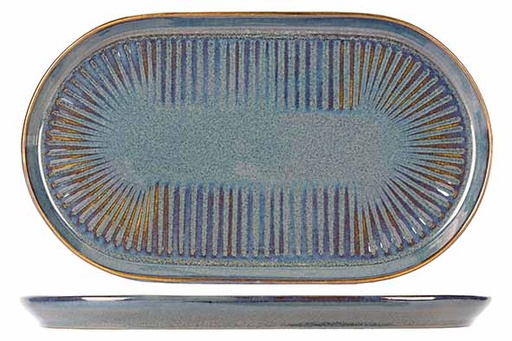 [5631228] Proof - Solas Blauw Bord Ovaal 28X16,5cm