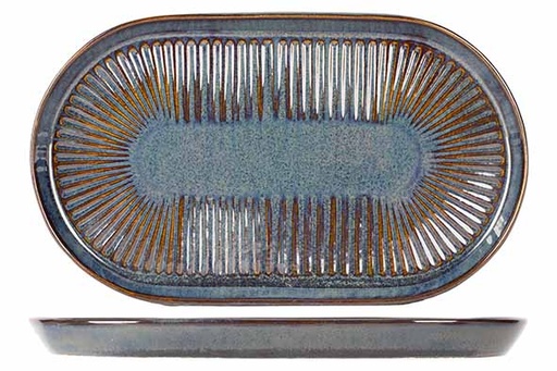 [5631224] Proof - Solas Blauw Bord Ovaal 24X14cm