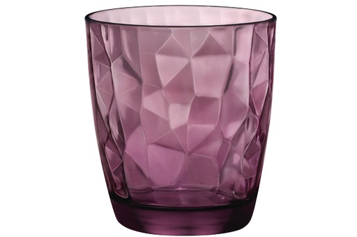 [350230-M02] Diamond waterglas 30 cl - paars