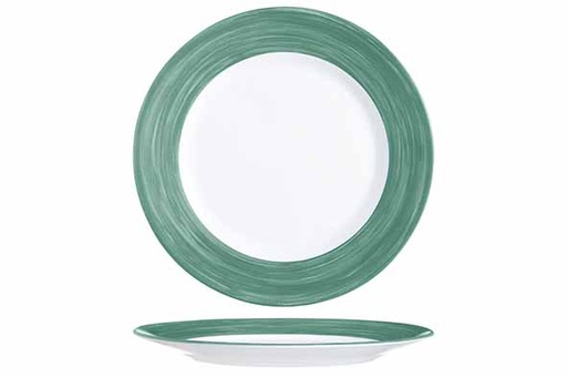 [Q8110] Brush Dessertbord D15,5 cm Donkergroen
