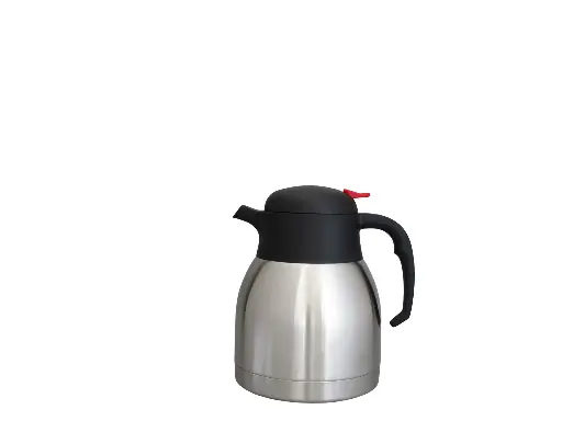 [V1099-S01] Isoleerkan 1.0L RVS Pro H187 mm - D142 mm - drukknop
