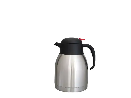 [V1599-S01] Isoleerkan 1.5L RVS Pro RVS H212 mm - D142 mm - drukknop