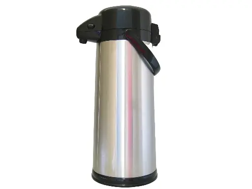 [AXS307] Pompisoleerkan 3.0L RVS Mat H420 mm - D167 mm - glazen binnenfles