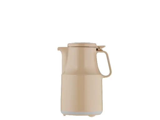 [7342-042] Helios Isoleerkan Beige 0.6L Thermoboy H191 mm - D114 mm - glazen binnenfles