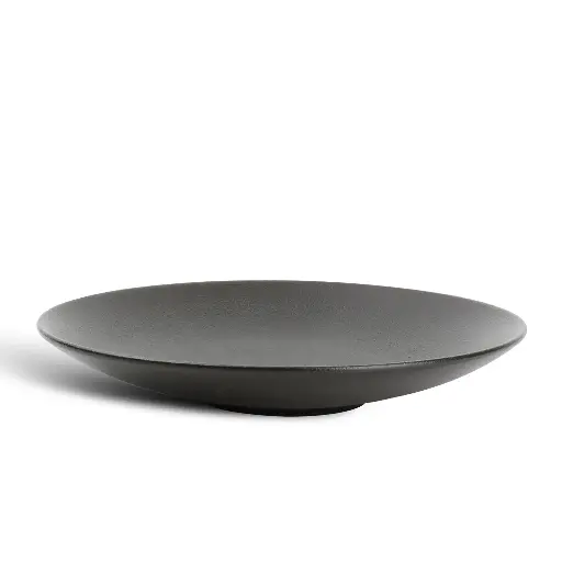 [604502] Dusk Black Diep bord 24,5xH4cm 