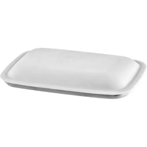 [AMO.16100170190] Hard Deksel voor Rechthoekig Schaaltje 17 cm Grijs