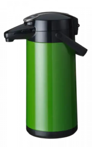 [7.171.331.110] Bravilor pompisoleerkan 2,2Lt met drukhendel - groen metallic - onbreekbaar 