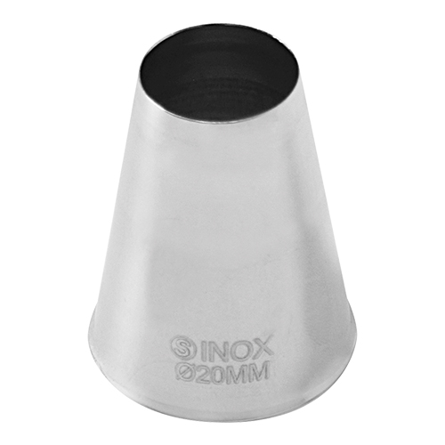 [895118] spuitje (17/Ø20mm) - RVS - Rond