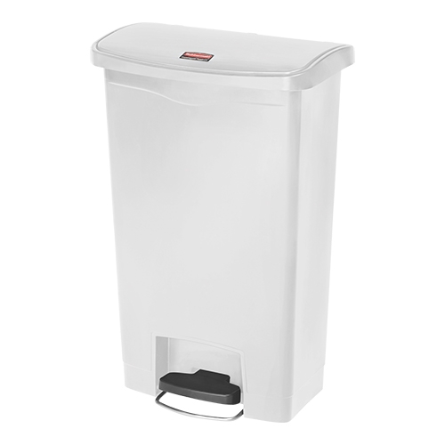 [RM1040] Rubbermaid pedaal afvalcontainer wit 50L - H71,9 cm