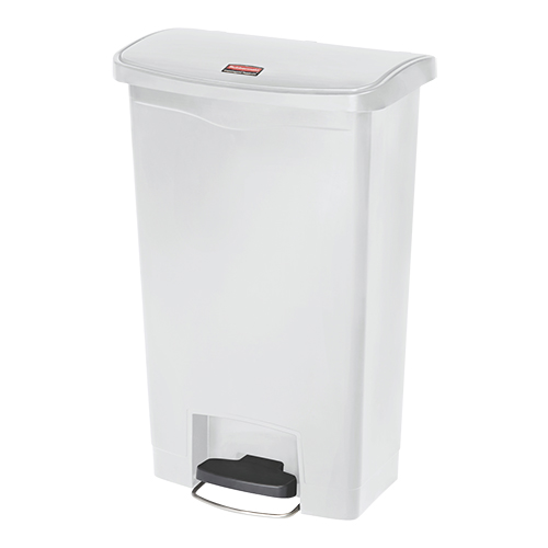 [RM1060] Rubbermaid pedaal afvalcontainer wit 90L - H82,6 cm