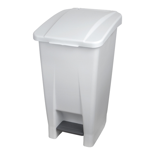 [600077] Pedaal afvalcontainer wit 60L - H70,0 cm