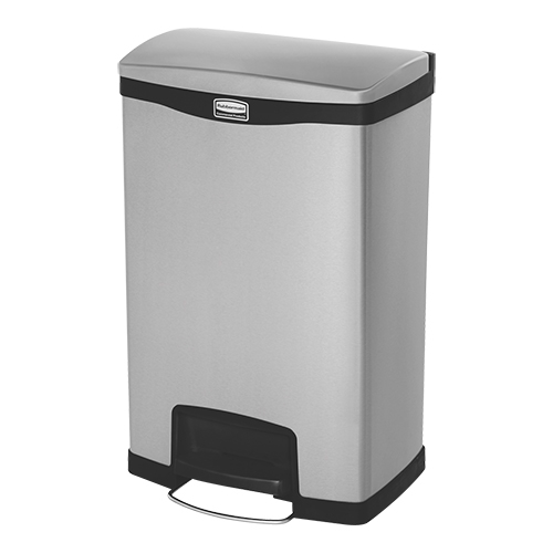 [898051] Rubbermaid pedaal afvalcontainer RVS 50L - H72,8 cm