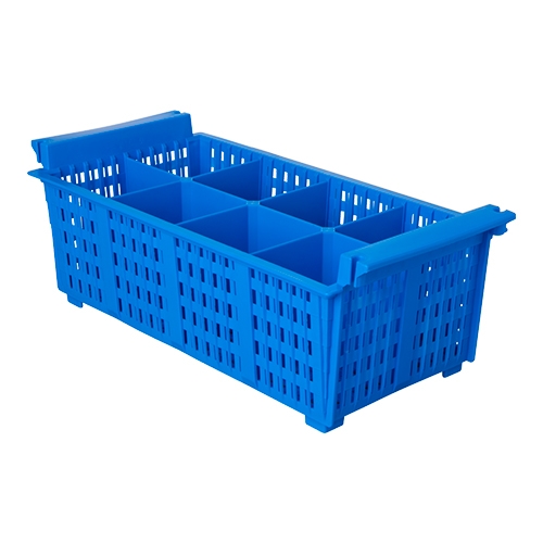 [CR6000] bestekinzet / draagkorf 14(H)x43x20,5cm - 8 vaks