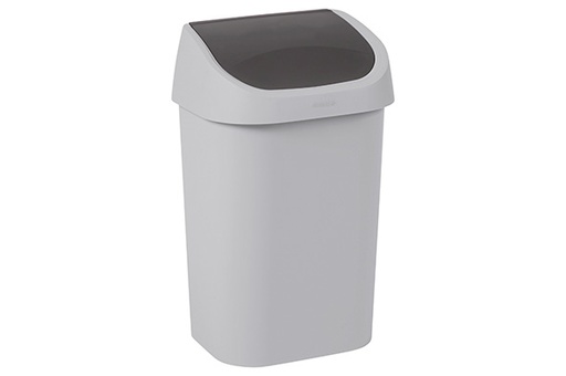 [243756] Curver mistral afvalemmer swing deksel 50 L grijs-antraciet deksel - 38,8 x 30,3 x H 69 cm