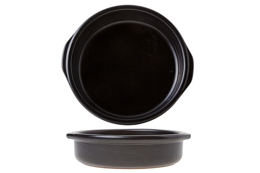 [09145] Creme brulee schaaltje zwart Ø 17 X h 3 cm