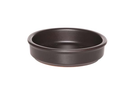 [09148] Creme brulee schaaltje zwart Ø 14 x h 3,5 cm