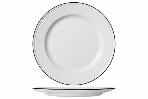 [1406X0101] Steelite Bead Black Band Plat Bord D28,5 cm