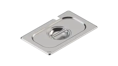 [550673] B.Pro RVS Gastronormdeksel m/lepeluitsparing - GD-L 1/4
