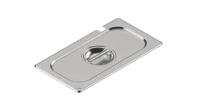 [550674] B.Pro RVS Gastronormdeksel m/lepeluitsparing - GD-L 1/3