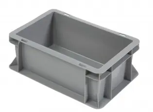 [610714] Bestekbak gesloten handvaten grijs L 300 x B 200 x H 120 mm