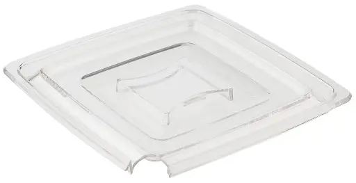 [83600] Deksel met lepeluitsparing PURE - 19 x 19 cm x h 1,5 cm         