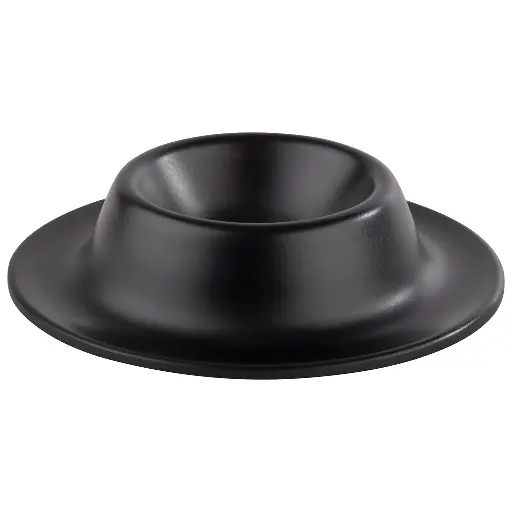[83849] Eierdop melamine zwart Ø 8,5 cm x h 2 cm             