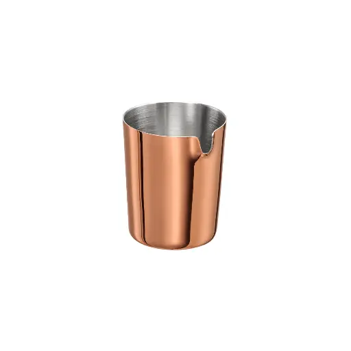 [10303] RVS koper melkkan  - Ø 3,7 cm x h 4,5 cm - 40 ml    