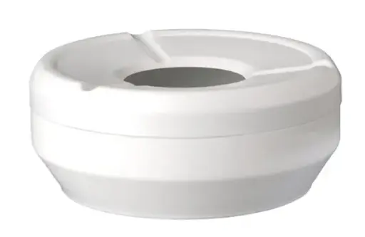 [83610] Melamine Asbak GLEAM wit - Ø10xH4 cm              