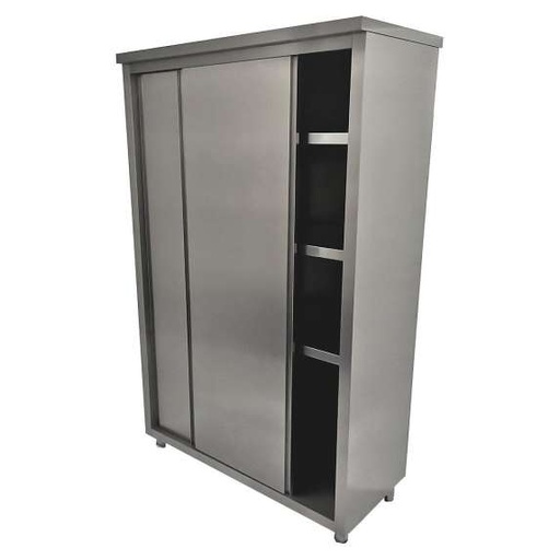 [AHF/147] RVS 441 Hoge kast met schuifdeur - L1400XD700XH2000 mm